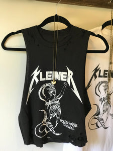 Kleiner Powerhouse Black Distressed Tank